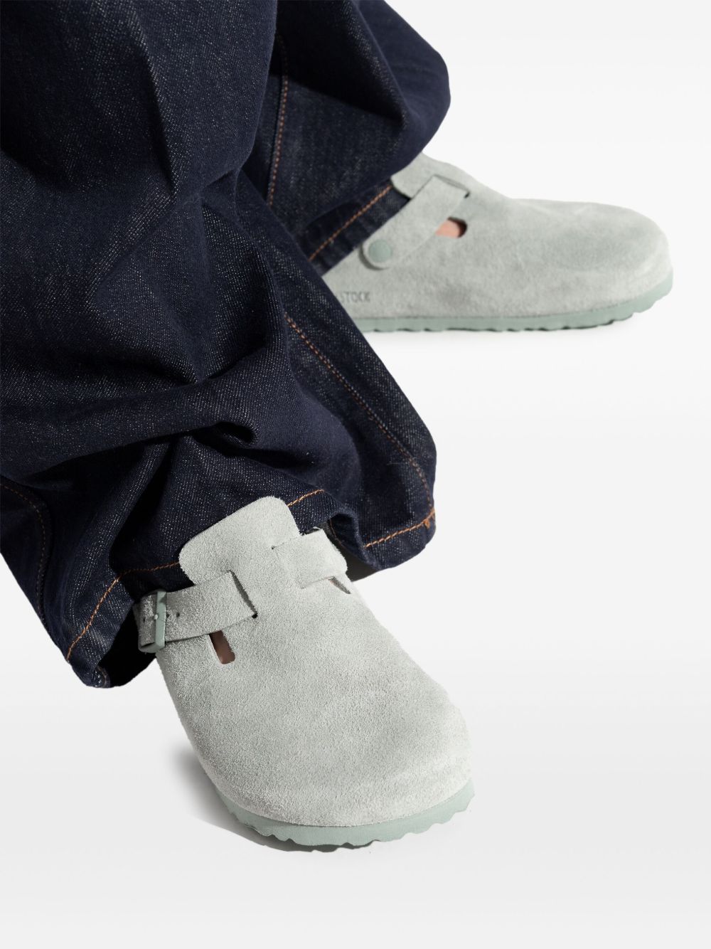 BIRKENSTOCK - claquettes Boston BS vert sauge - Lothaire