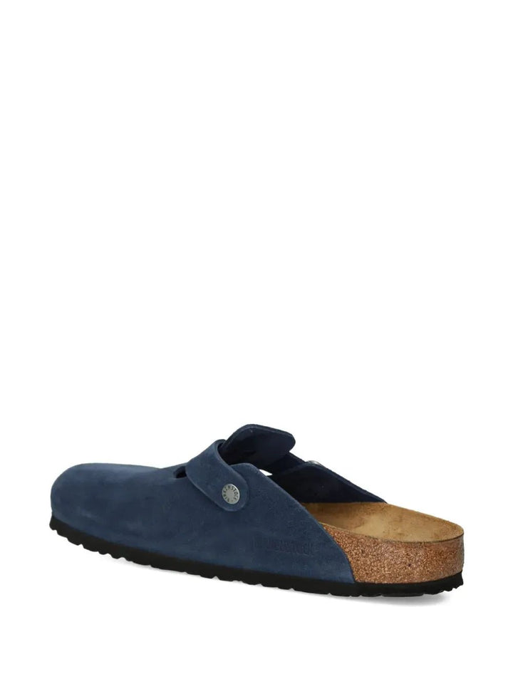 BIRKENSTOCK - Mules Boston en daim bleu - Lothaire