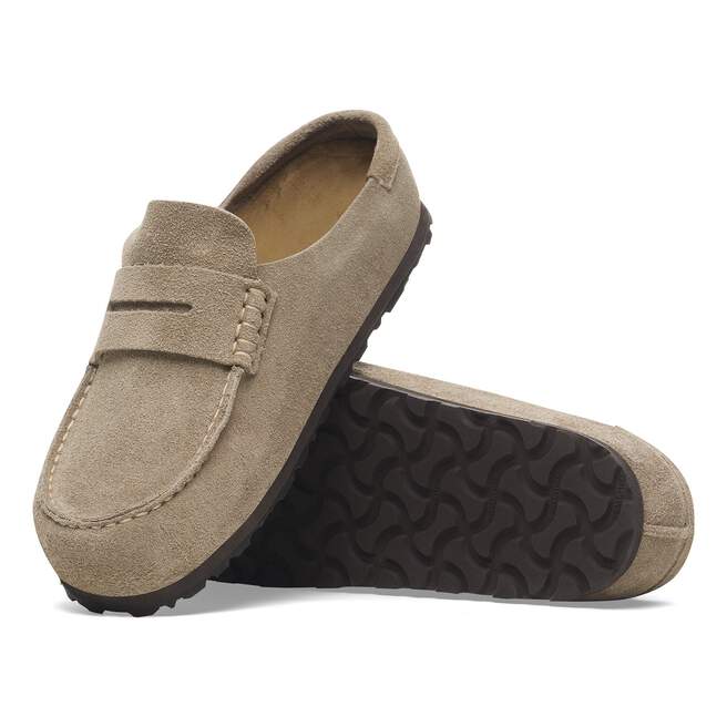 BIRKENSTOCK - Naples Narrow Wrapped Suede Leather Sandals Taupe - Lothaire