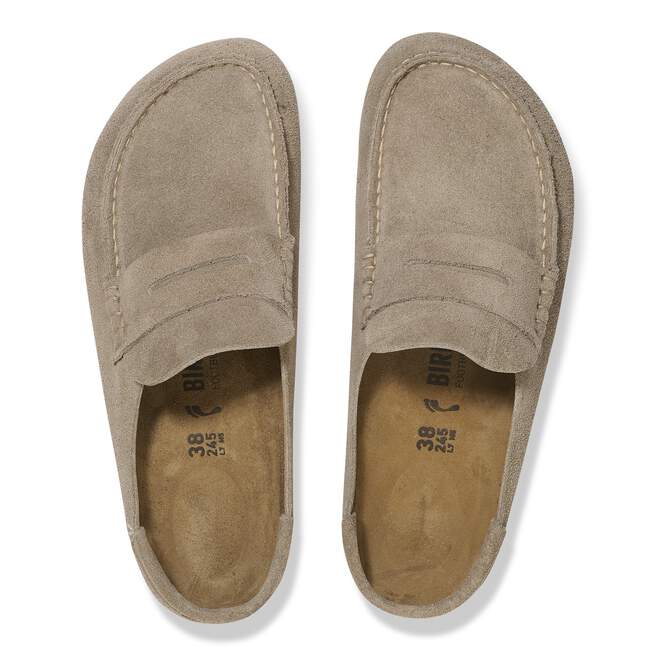 BIRKENSTOCK - Naples Narrow Wrapped Suede Leather Sandals Taupe - Lothaire