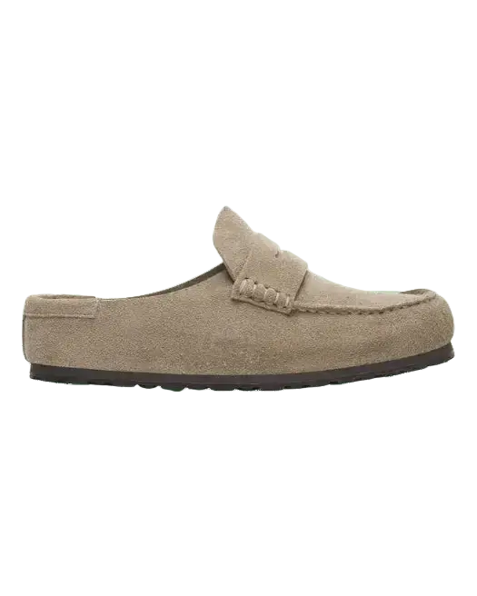BIRKENSTOCK - Naples Narrow Wrapped Suede Leather Sandals Taupe - Lothaire
