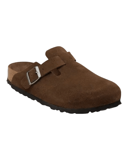 BIRKENSTOCK - Sabot Boston en cuir suédé Moka - Lothaire