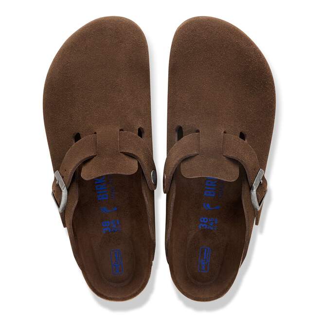 BIRKENSTOCK - Sabot Boston en cuir suédé Moka - Lothaire