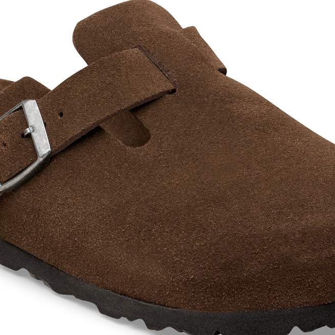 BIRKENSTOCK - Sabot Boston en cuir suédé Moka - Lothaire