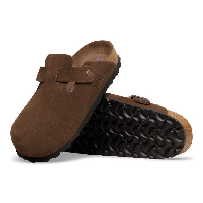 BIRKENSTOCK - Sabot Boston en cuir suédé Moka - Lothaire