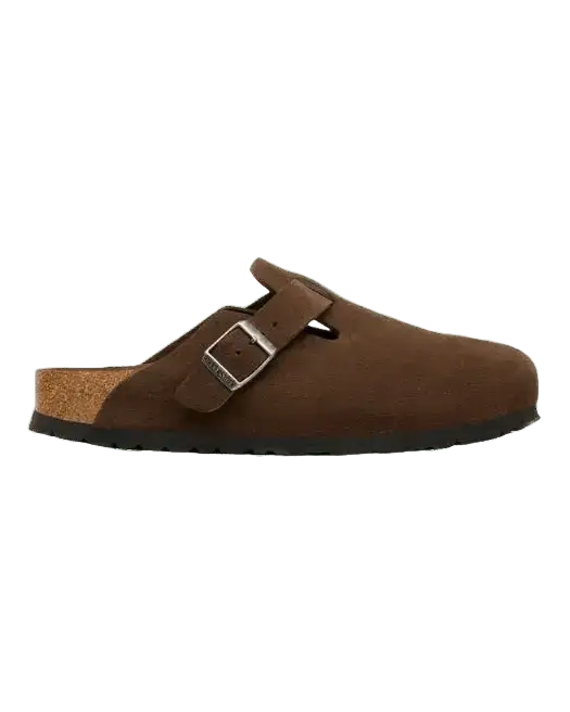 BIRKENSTOCK - Sabot Boston en cuir suédé Moka - Lothaire