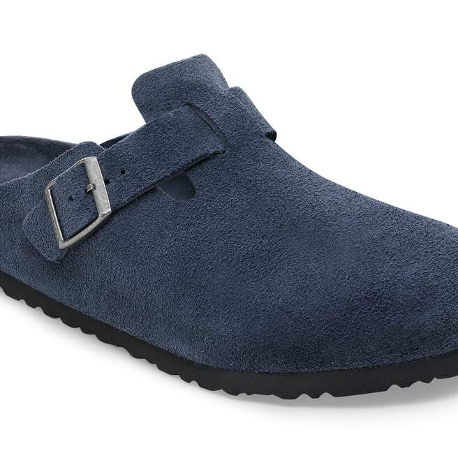 BIRKENSTOCK - Sabot Boston Semelle intérieure souple en daim Bleu marine - Lothaire