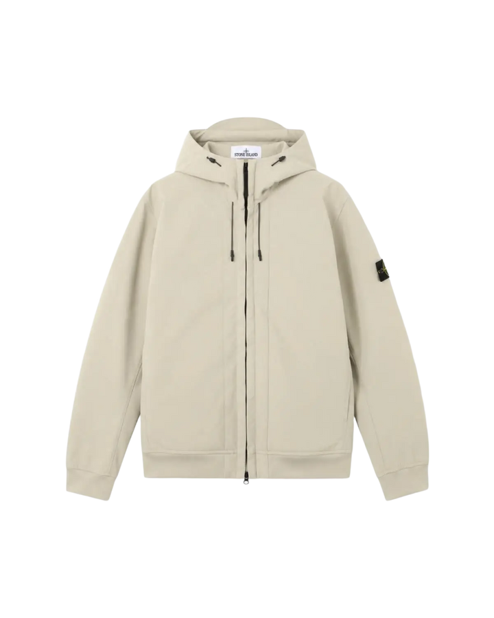 STONE ISLAND - Blouson Soft Shell-R_E.DYE® Beige sable