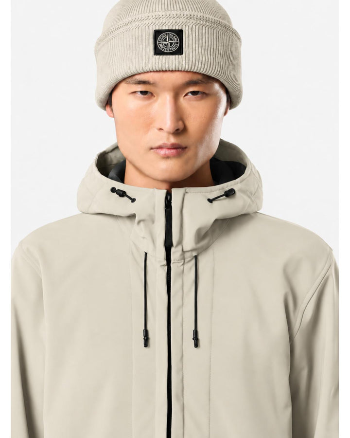 STONE ISLAND - Blouson Soft Shell-R_E.DYE® Beige sable