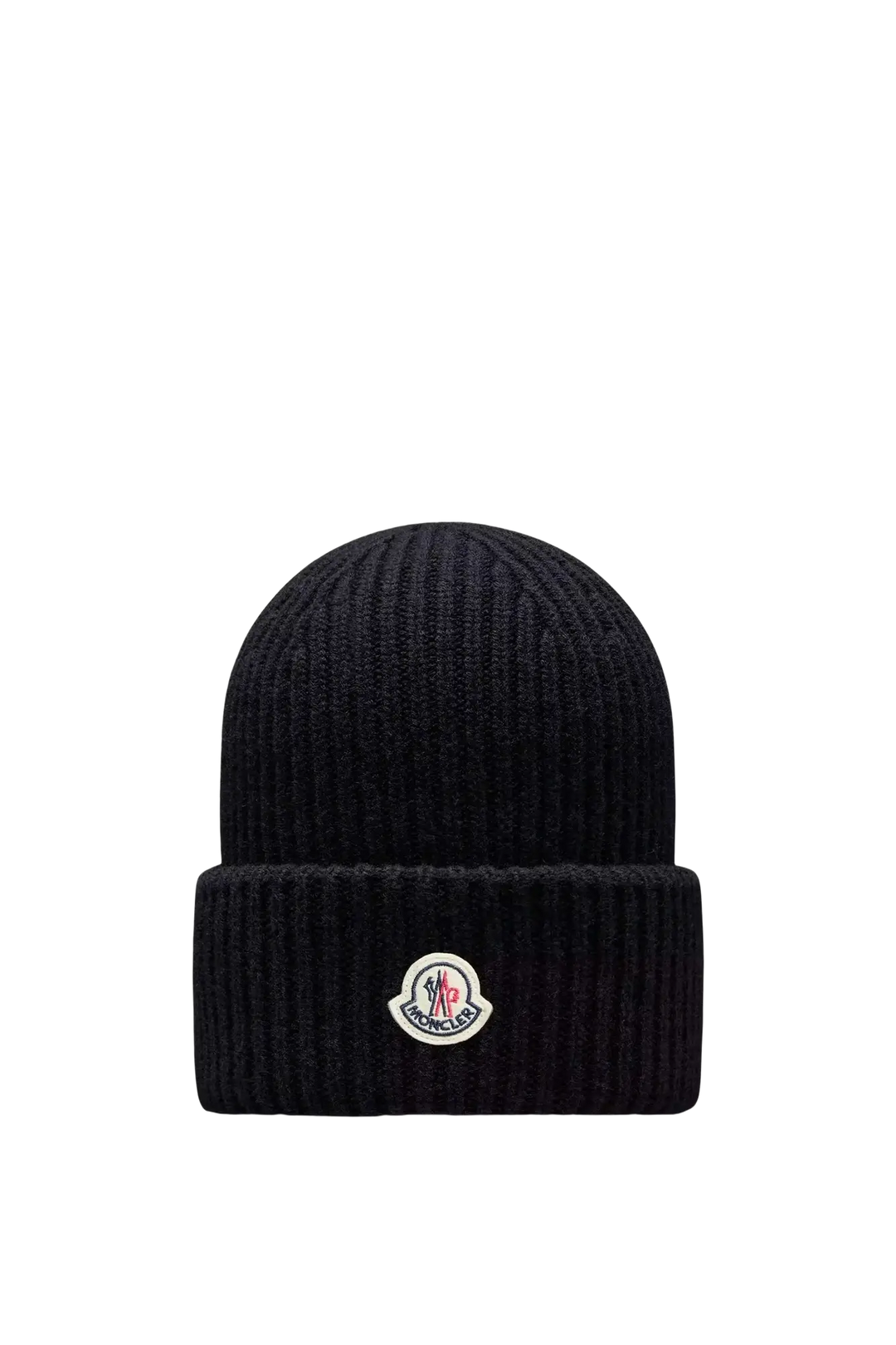MONCLER - Bonnet en laine vierge et cachemire Noir