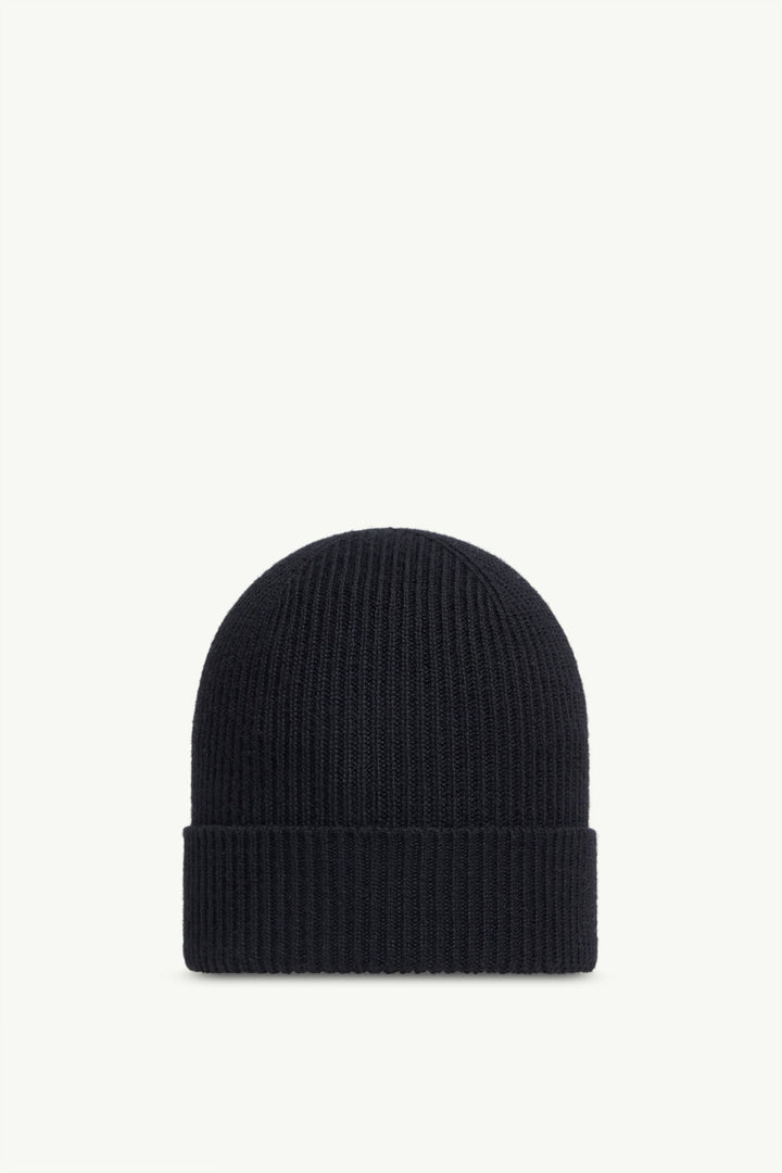 MONCLER - Bonnet en laine vierge Noir