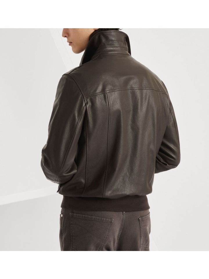 BRUNELLO CUCCINELLI - veste Aviator en cuir - Lothaire