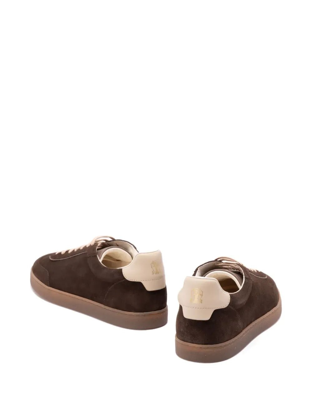 BRUNELLO CUCINELLI - Baskets en daim marron - Lothaire