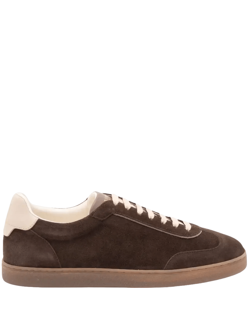 BRUNELLO CUCINELLI - Baskets en daim marron - Lothaire