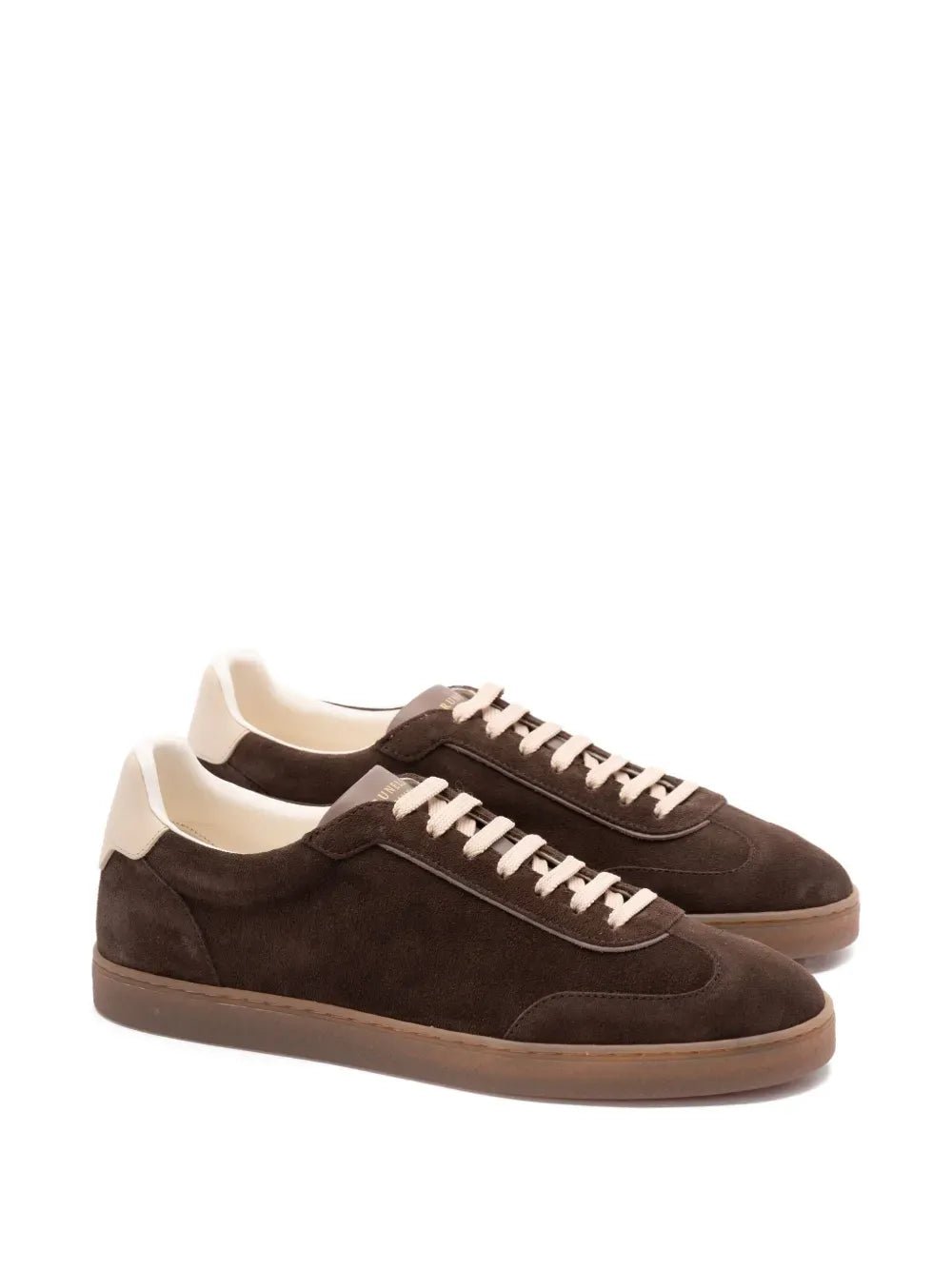 BRUNELLO CUCINELLI - Baskets en daim marron - Lothaire