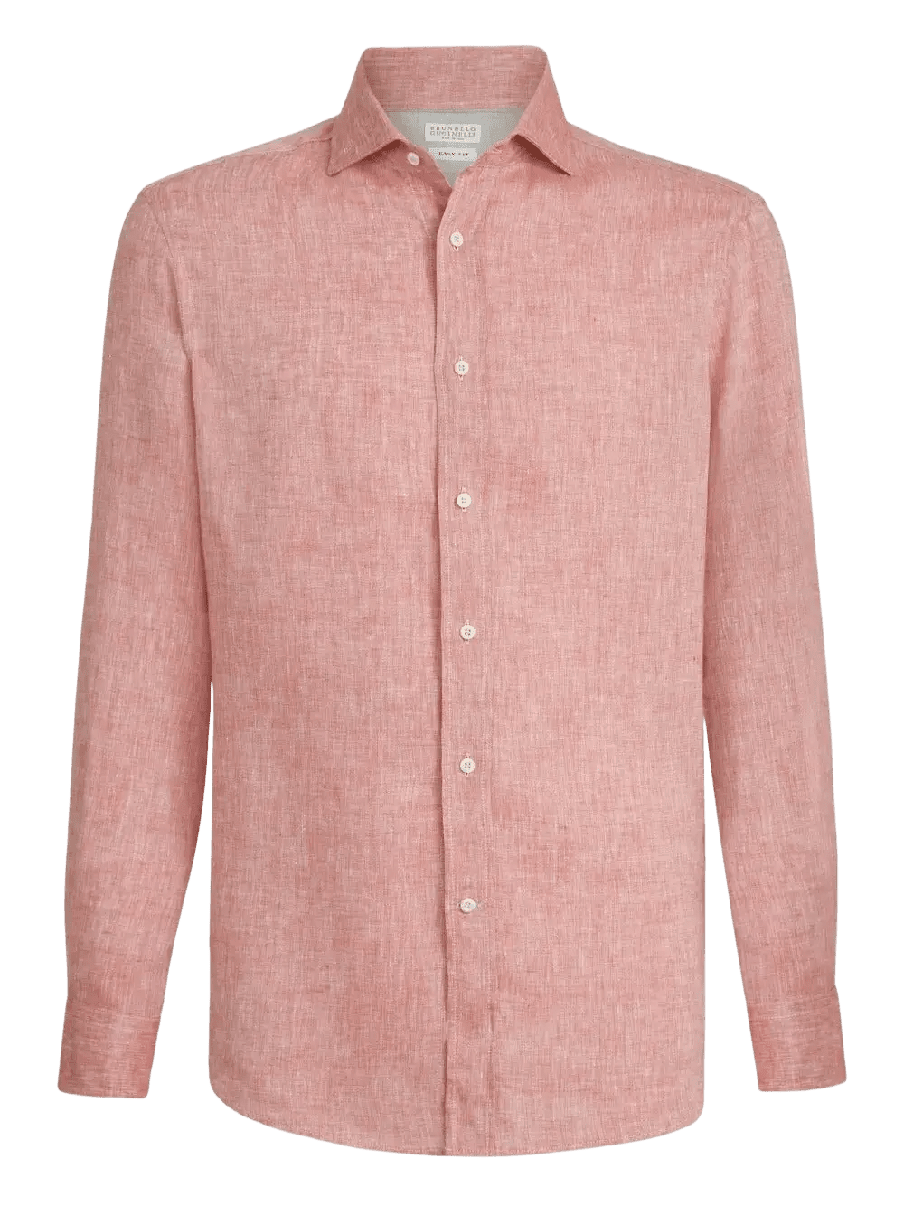 BRUNELLO CUCINELLI - Chemise en lin couleur apricot - Lothaire