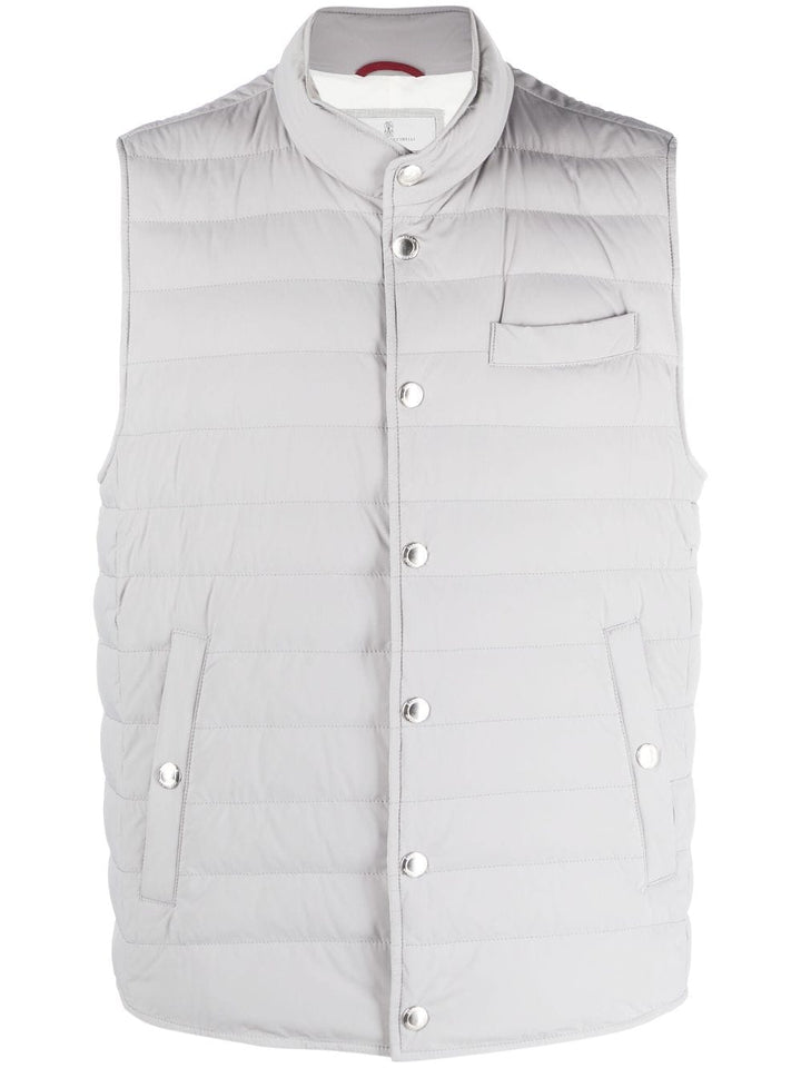 Brunello Cucinelli - Gilet grey matelassé - Lothaire