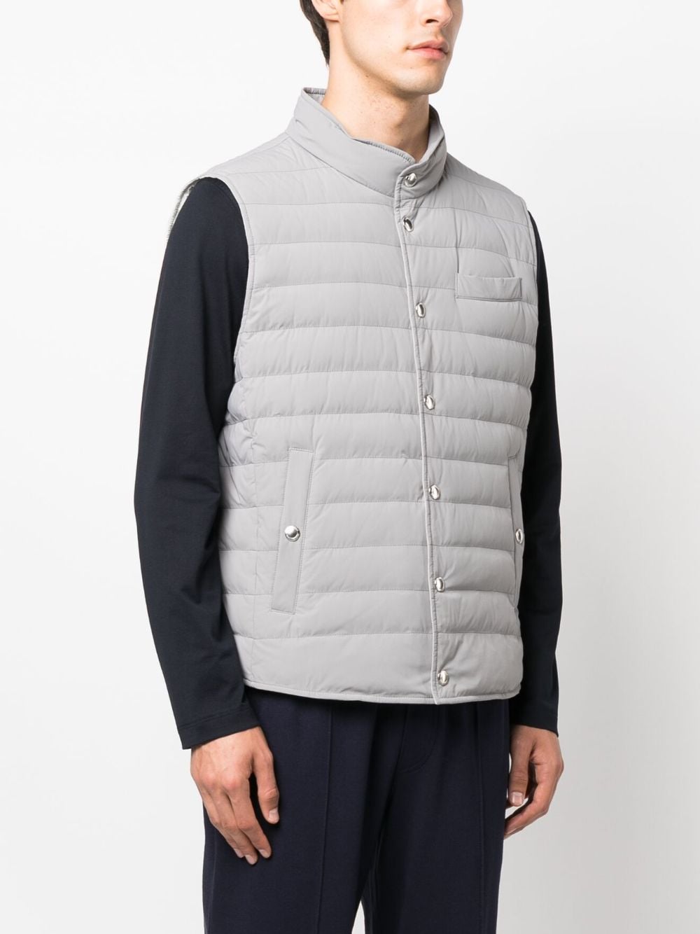 Brunello Cucinelli - Gilet grey matelassé - Lothaire