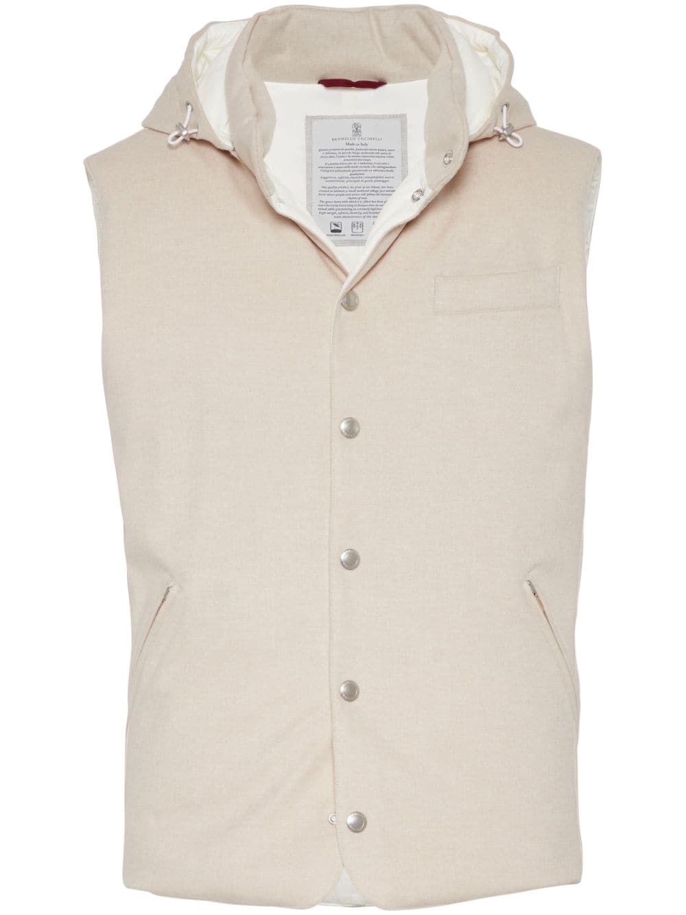 Brunello Cucinelli Gilet sans manches beige - Lothaire