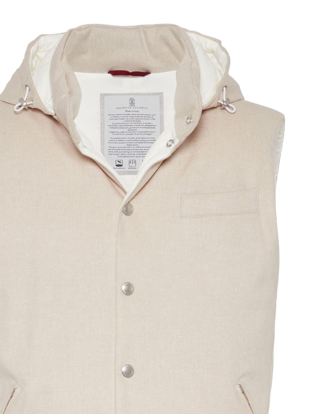 Brunello Cucinelli Gilet sans manches beige - Lothaire