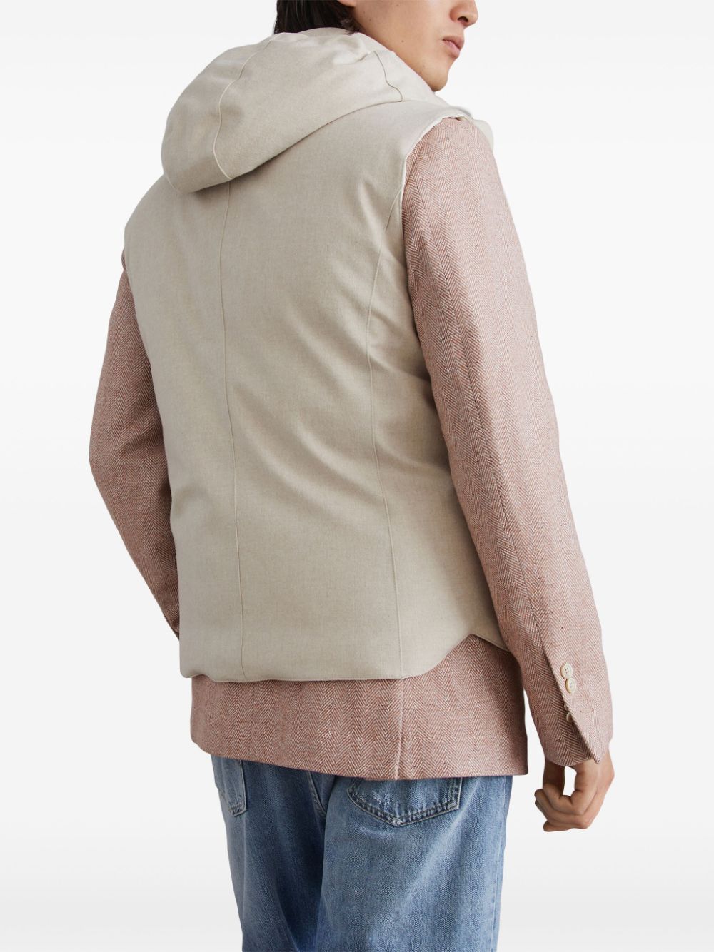 Brunello Cucinelli Gilet sans manches beige - Lothaire