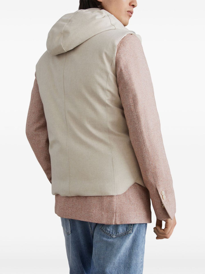 Brunello Cucinelli Gilet sans manches beige - Lothaire