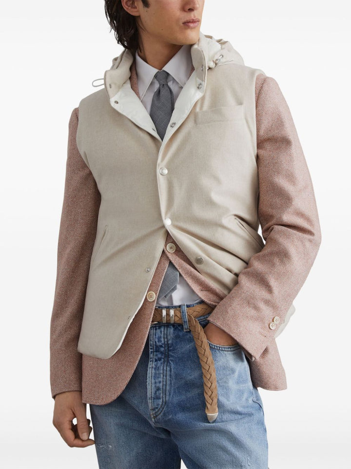 Brunello Cucinelli Gilet sans manches beige - Lothaire