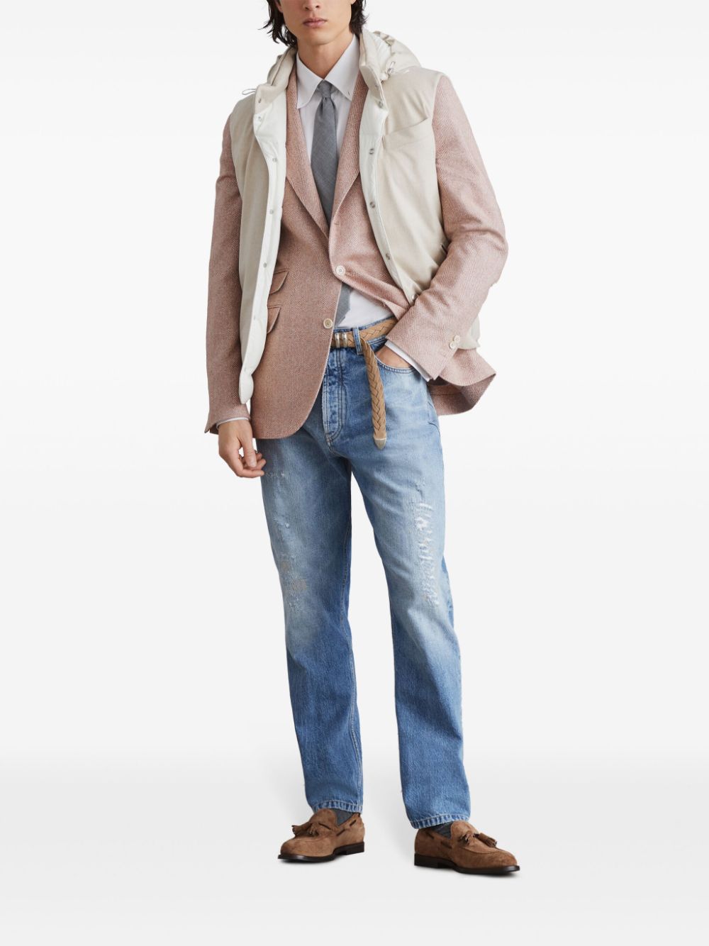 Brunello Cucinelli Gilet sans manches beige - Lothaire