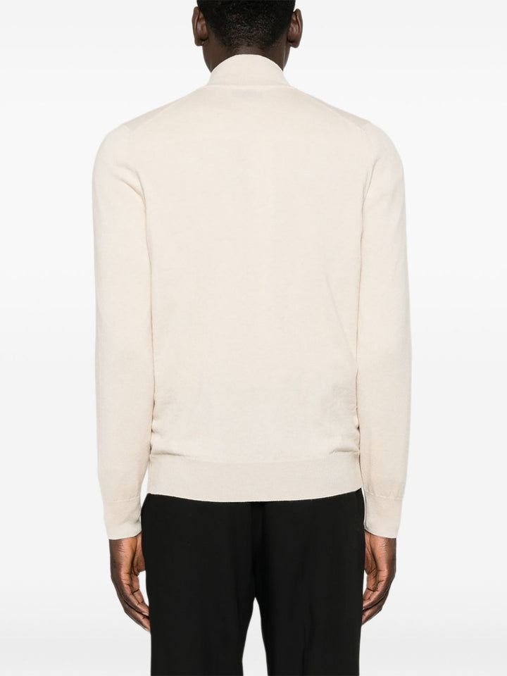 BRUNELLO CUCINELLI - Gilet zippé en cachemire Beige crème - Lothaire