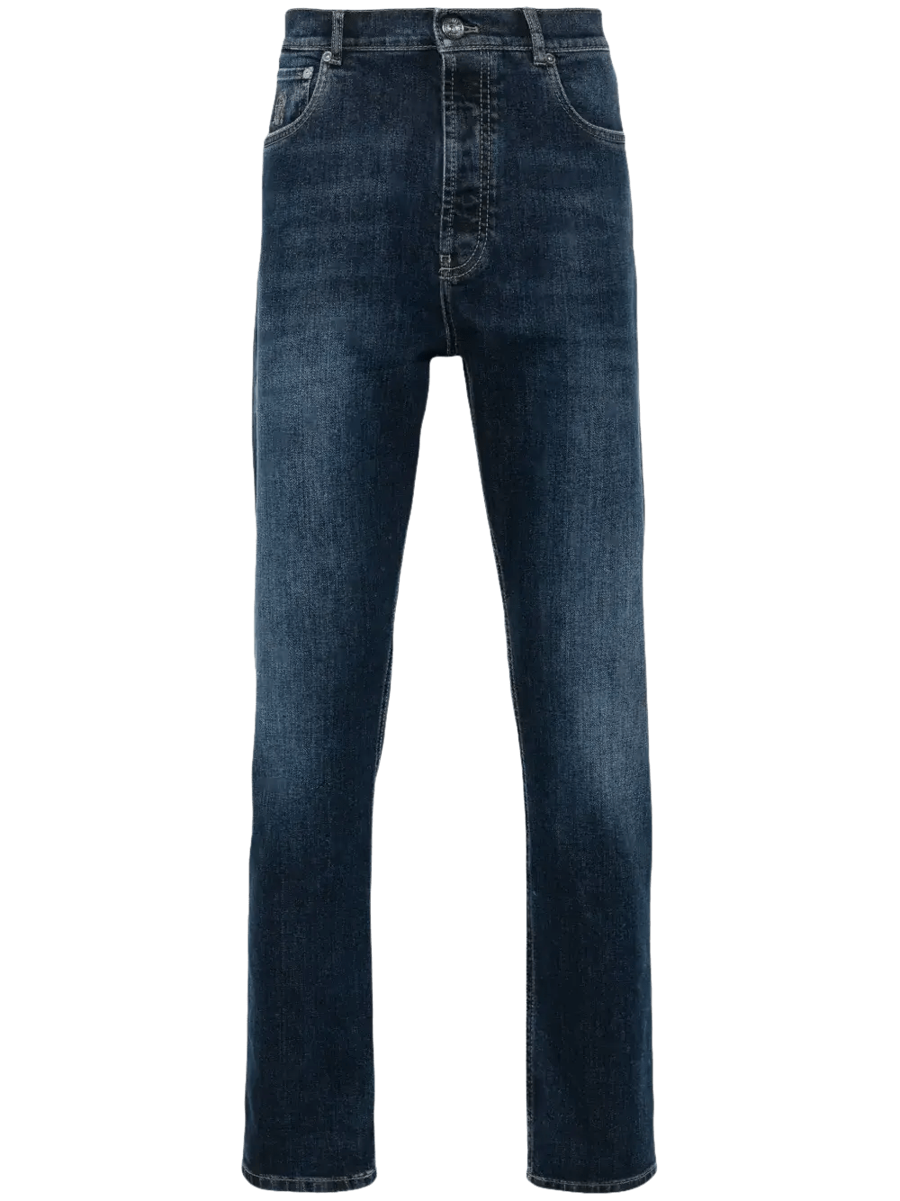 BRUNELLO CUCINELLI - Jean à coupe droite bleu - Lothaire