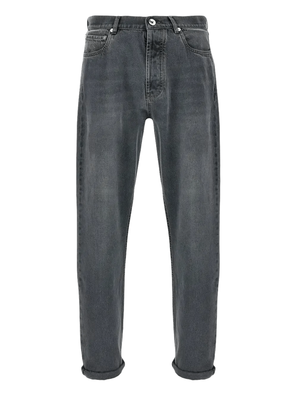 BRUNELLO CUCINELLI - Jean à effet délavé gris - Lothaire