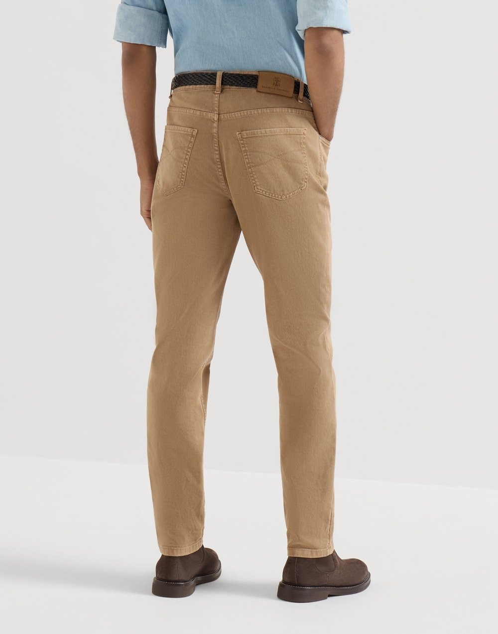 BRUNELLO CUCINELLI - Jean cinq poches coupe traditionnelle Chameau - Lothaire