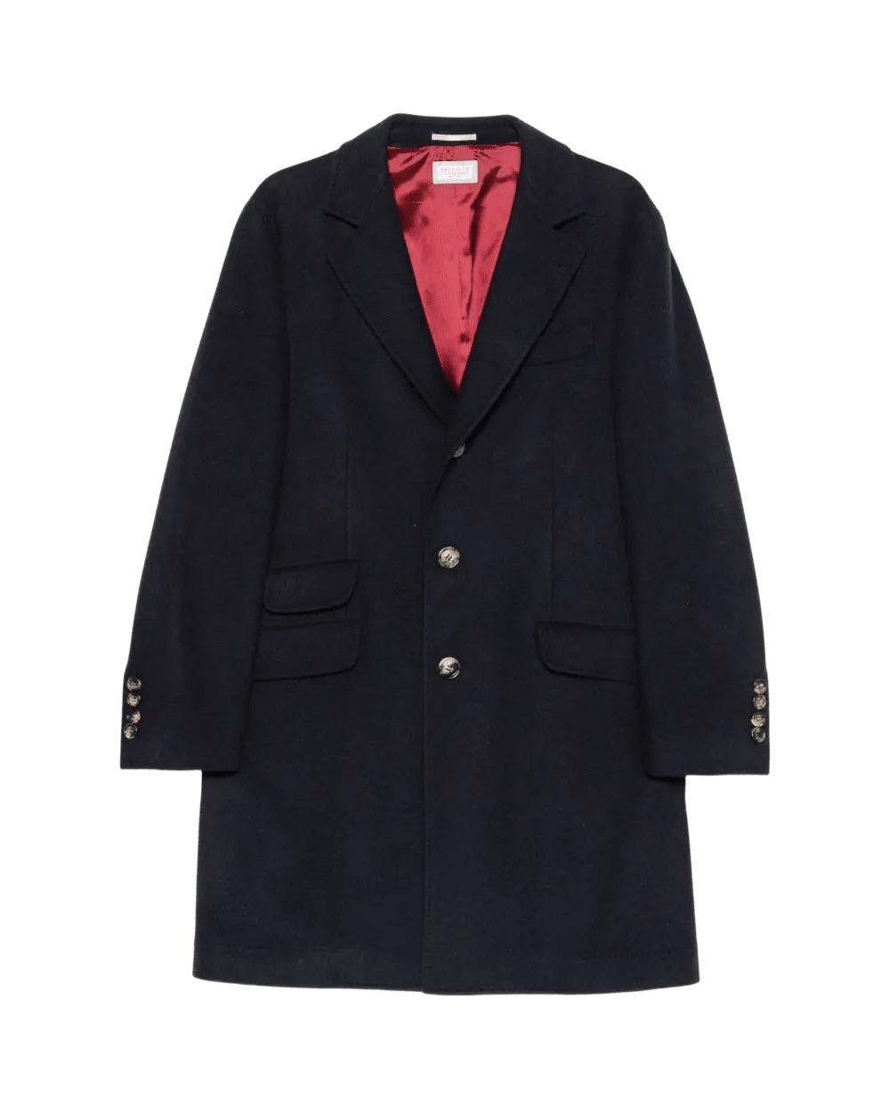 BRUNELLO CUCINELLI - Manteau droit en cachemire Bleu - Lothaire