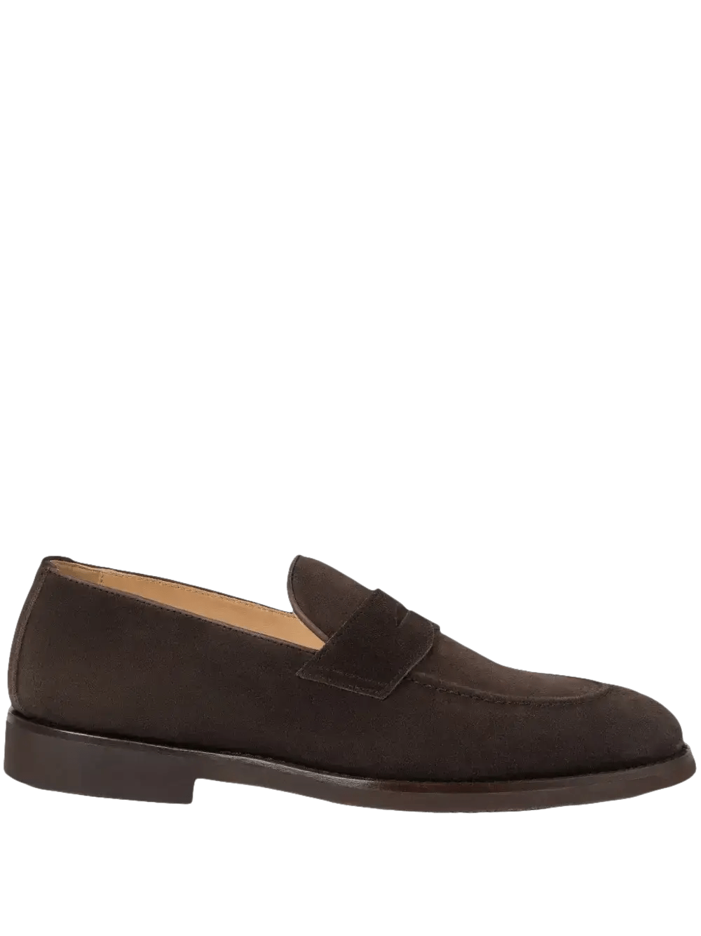 BRUNELLO CUCINELLI - mocassins en daim marron - Lothaire