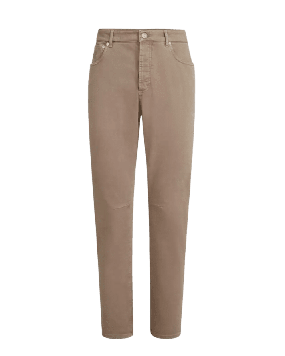 BRUNELLO CUCINELLI - Pantalon cinq poches en denim confort teint en pièce Marron clair - Lothaire