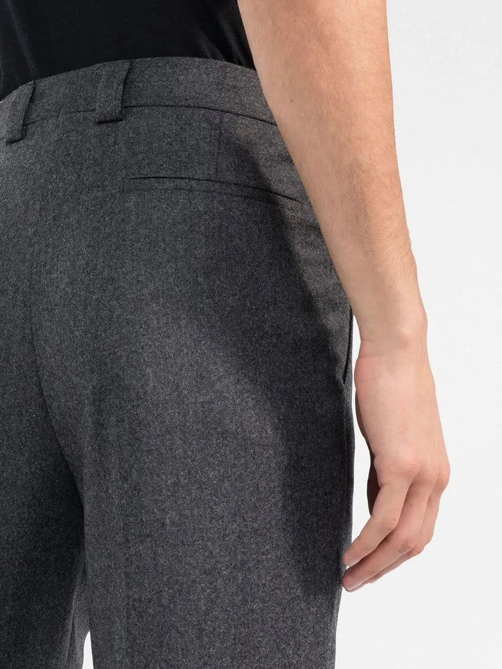 BRUNELLO CUCINELLI - Pantalon de costume à plis gris - Lothaire