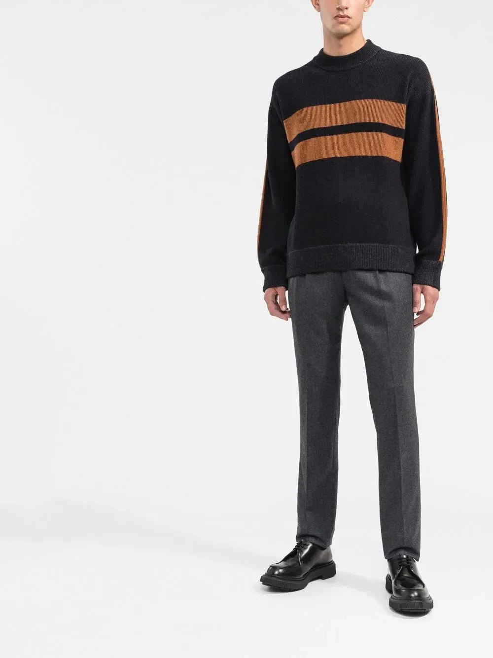 BRUNELLO CUCINELLI - Pantalon de costume à plis gris - Lothaire