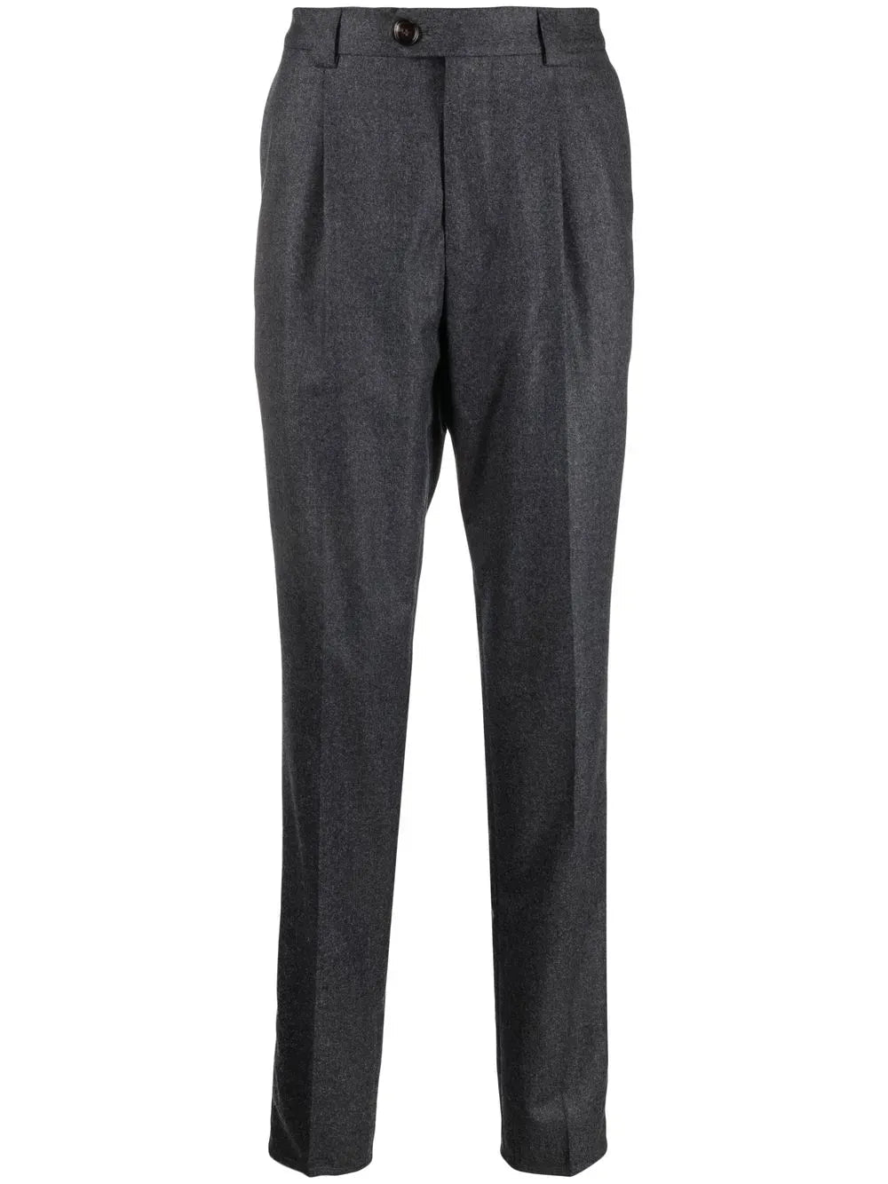 BRUNELLO CUCINELLI - Pantalon de costume à plis gris - Lothaire