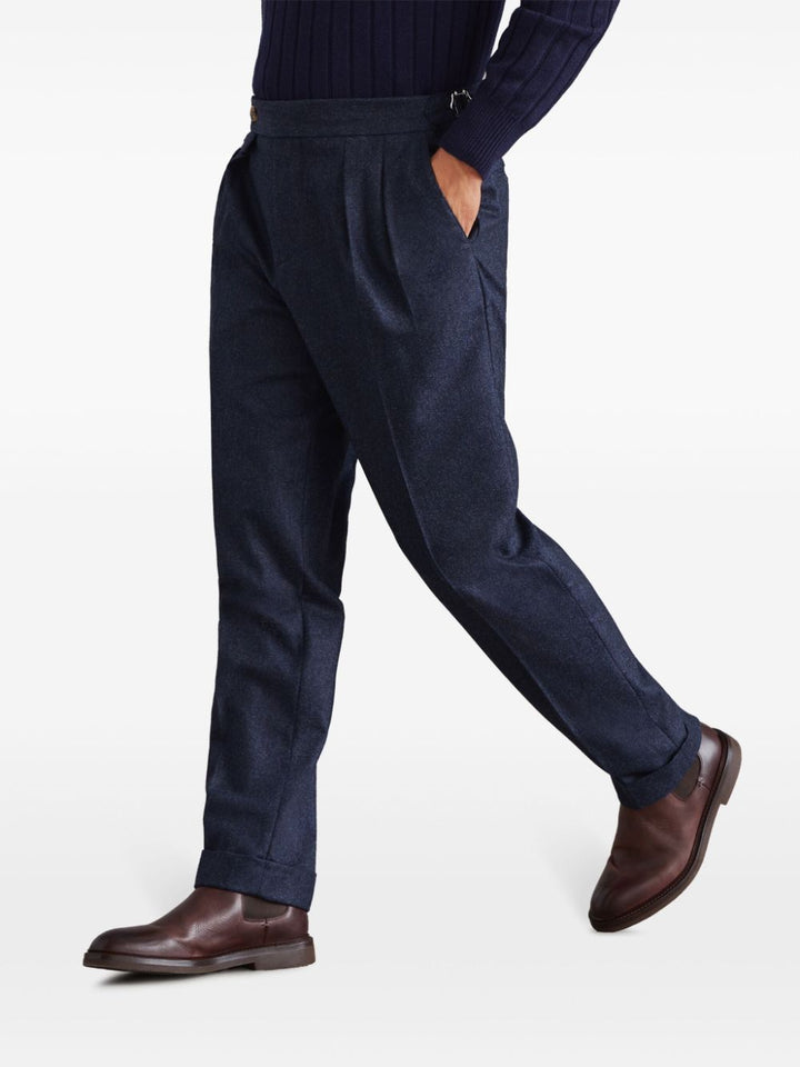 Brunello Cucinelli Pantalon de costume fuselé night blue - Lothaire