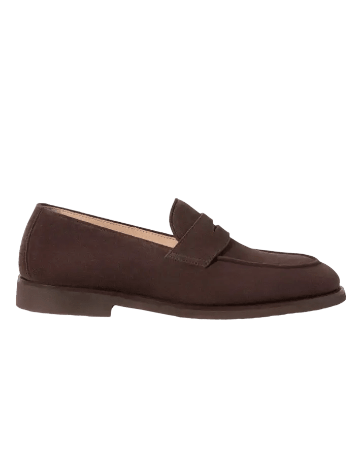 BRUNELLO CUCINELLI - Penny Loafers en Daim Moka - Lothaire