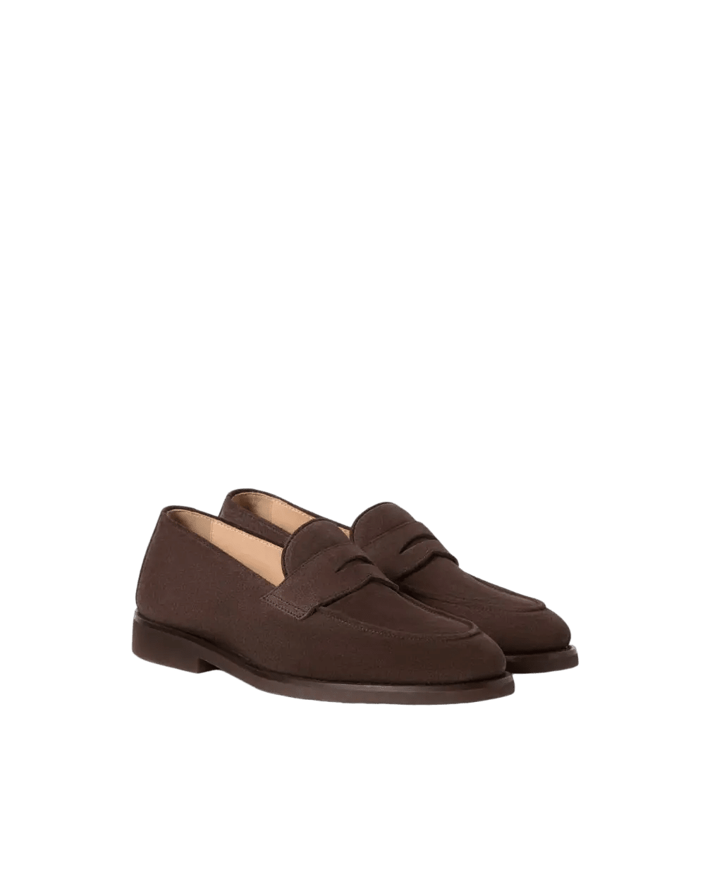 BRUNELLO CUCINELLI - Penny Loafers en Daim Moka - Lothaire