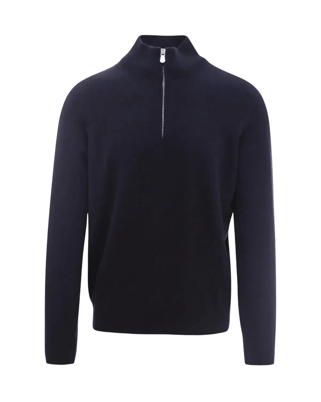 BRUNELLO CUCINELLI - Polo en cachemire à col montant zippé Bleu marine - Lothaire