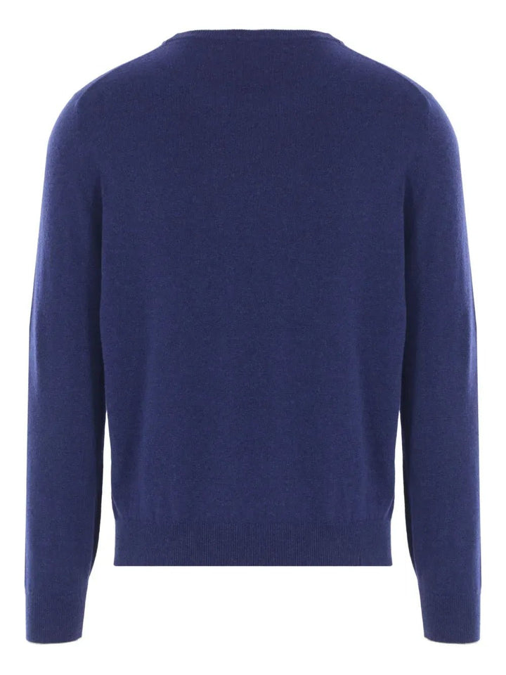 BRUNELLO CUCINELLI - Pull col rond en cachemire bleu - Lothaire