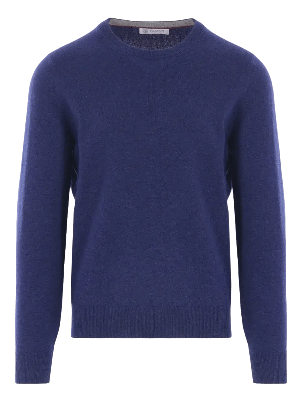BRUNELLO CUCINELLI - Pull col rond en cachemire bleu - Lothaire