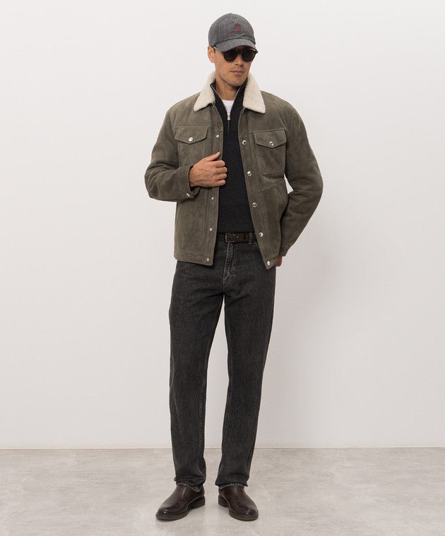 BRUNELLO CUCINELLI - Pull en Cachemire Gris Foncé - Lothaire