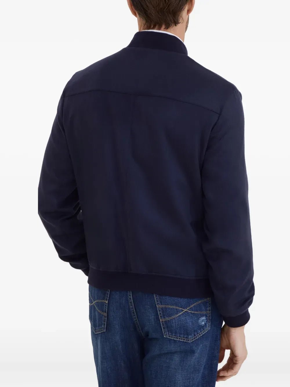 BRUNELLO CUCINELLI - Veste bomber oasis en cachemire bleu - Lothaire