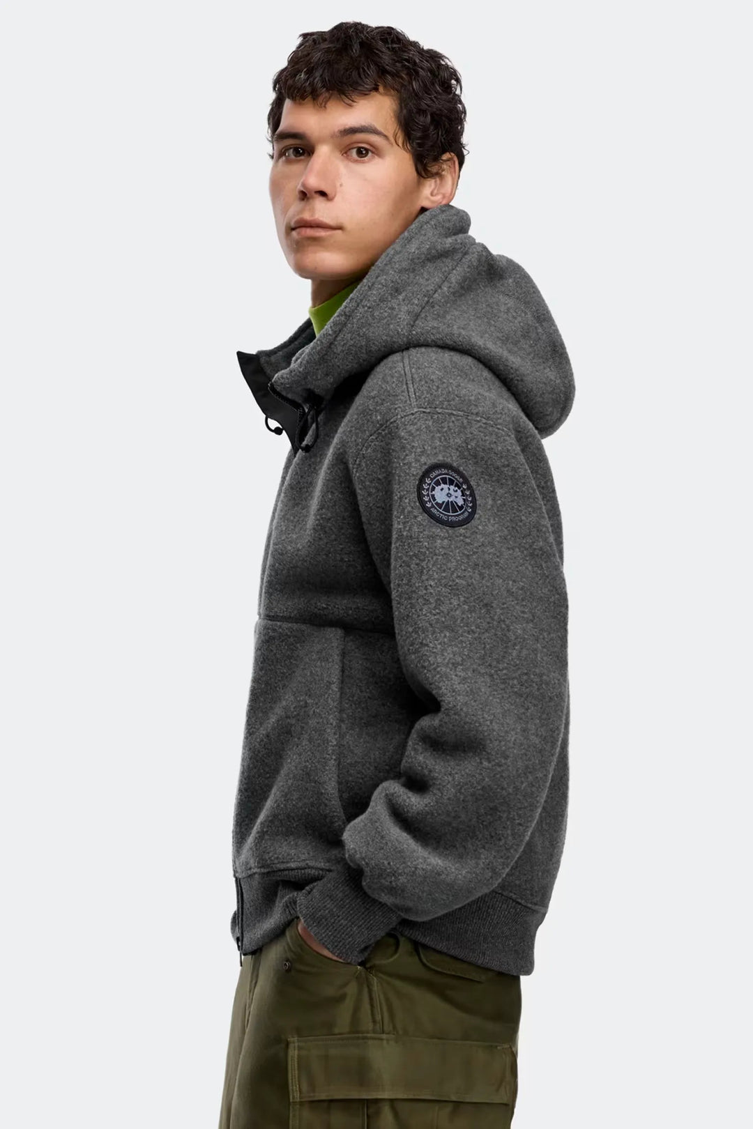 CANADA GOOSE - Blouson aviateur en polaire Chilliwack Black Label Gris carrière - Lothaire