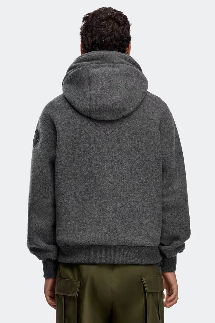 CANADA GOOSE - Blouson aviateur en polaire Chilliwack Black Label Gris carrière - Lothaire