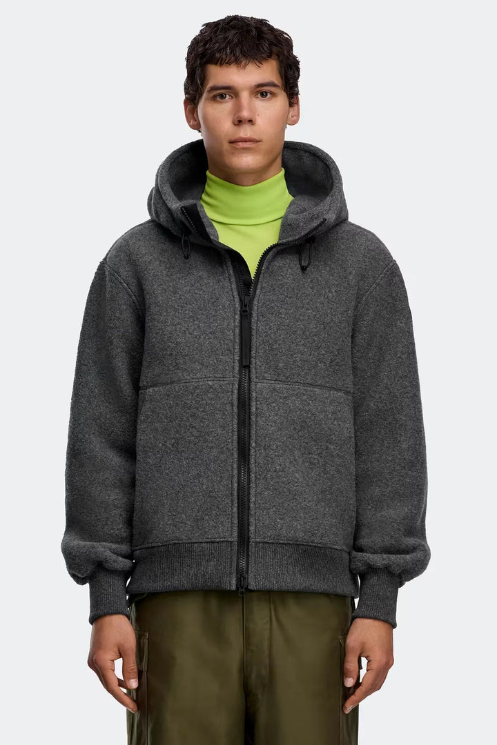 CANADA GOOSE - Blouson aviateur en polaire Chilliwack Black Label Gris carrière - Lothaire