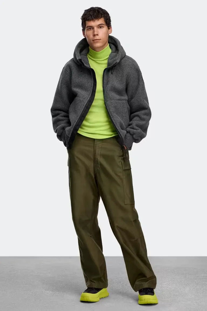 CANADA GOOSE - Blouson aviateur en polaire Chilliwack Black Label Gris carrière - Lothaire
